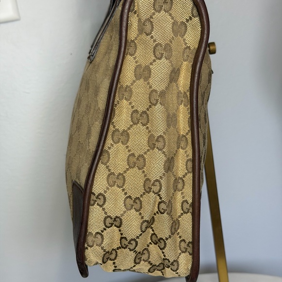 Gucci Brown Monogram Tote Bag with COA - Picture 5 of 13